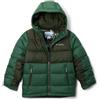 Columbia Pike Lake 2 - Piumino con cappuccio, unisex, per ragazzi, foresta pluviale, verde