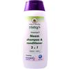 The House of Mistry Mistry's Potenised Neem Oil Shampoo e Balsamo 2 in 1 da 200 ml, delicato e idratante per pelli allergiche, senza additivi, vegano,