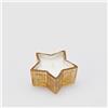 EDG Enzo De Gasperi Candela profumata a forma di stella natalizia in vetro trasparente, profumazione Ambra D8,5xH4 cm 3 varianti (1pz) GIALLO