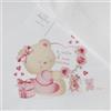 Ciliegina Set 3 Lenzuola Culla 100% Cotone Completo + sotto con elastici Federa Bambino Bambina idea regalo (Orsetta)