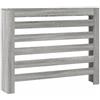 vidaXL Copertura Termosifone Grigio Sonoma 104x20x82 Legno Multistrato, copritermosifone, Copertura termosifone Ampia, Copertura Sottile termosifone
