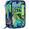 Mitama Astuccio Scuola 3 Scomparti, TRIPLO MITAREX, Contenuto 47 pz, Completo di Matite, Pennarelli, Portapenne Scuola Elementare Bambino