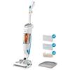 Rowenta RY7557 Clean & Steam Scopa Lavapavimenti a Vapore, Aspira e Igienizza Contemporaneamente, Elimina Germi e Batteri, 1.700 Watt, 0,7 Litri, Senza Sacco, Bianco / argento