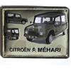 Les Collections Rétro Targa in metallo Citroen Mehari I&S Collector (15 x 20 cm) *Modello in rilievo*