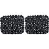 WENKO Tappetino per lavello Stone Nero, protegge il lavello, tagliabile su misura, in plastica, 31 x 26 cm, colore nero (Confezione da 2)