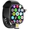 XINDADA VP29 Smart Watch 4G Android 64GB Storage 4G/5G LTE Sim Card GPS WiFi 2.29 inch 490 * 580 Amoled New Smartwatch Rotary Camera (4+64GB,Black)