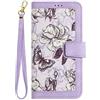 BLOTECH Borsa Fiori Cover per Samsung Galaxy S23 Ultra Custodia,Custodia Galaxy S23 Ultra,PU Cuoio Borsa Telefono Fiori Portafoglio Custodia Libro Floreale Copertura Flip Wallet Case per Samsung S23 Ultra