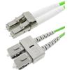 Techly Professional 107845 Cavo Fibra Ottica Multimodale OM5 SC/LC 50/125 0,5 m Verde Fluo