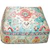 Mandala Life ART Fodera per Cuscino da Pavimento Quadrato Bohémien - 60x20 cm - 100% Cotone - Custodia Pouf per Pouf per Soggiorno, Camera da Letto, Patio e Altro