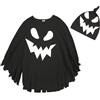 Chanpning Costume di Halloween da Fantasma Bambino Costume Baby Unisex Costumi Cape Costumi di Halloween Fantasma con Cappuccio per divertimento spaventoso Outfit per cosplay di zucca per le celebrazioni