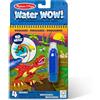 Melissa & Doug Water Wow! Libro Magico da Colorare con Pennello ad Acqua - Tema Dinosauri, Gioco Educativo da Viaggio per Bambini, 3+ Anni