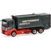 Herpa Modellino camion MAN TGS NN compattatore rifiuti FAUN VARIOPRESS Knettenbrech Gurdulic, miniatura in scala 1:87, pezzo da collezione, Made in Germany, plastica