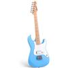 SONICAKE Chitarra Elettrica per Bambini 30, Corpo in Legno Massello con Pickup Humbucker, Manico e Tastiera in Legno Monopezzo, Chitarra Junior QGT-50 (Blu)