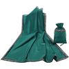 BLESSUME Tarocchi Tovaglia Altare Divinazione in Tessuto con Tarot Bag, One Size (Verde)