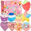 GUHAOOL 9 Pezzi di Bombe da Bagno, Set Regalo per Bombe da Bagno, Bombe da Doccia per Rilassamento Mentale e Antistress, Idee Regalo - Per Donna, Uomo, Bambini, Festa Della Mamma, Natale, Compleanno