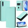 DENDICO Cover per Samsung Galaxy A70, Custodia in PU Pelle Portafoglio con Blocco RFID, Chiusura Magnetica Cover per Samsung A70, Verde
