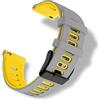 RoYiio Cinturino 20mm 22mm Silicone Cinturini 20mm, Grigio Giallo