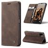 owlhold Cover Samsung Galaxy A22 Custodia Samsung Galaxy A22 5G Magnetica Portafoglio Flip[Antiurtoo][Cavalletto][Carta Fessura] Custodia Pelle per Samsung Galaxy A22 5G - Caffè