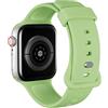 AOTUAO Cinturino Compatibile con Apple Watch Cinturino 41mm 40mm 38mm, Sportivo Silicone Cinturini di Ricambio per iWatch 9 8 7 6 5 4 3 2 1 SE, Matcha Green