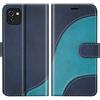 BoxTii Cover per Galaxy A03, Custodia in PU Pelle Portafoglio per Samsung Galaxy A03, Magnetica Cover a Libro con Slot per Schede, Blu