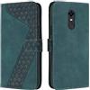 OKZone Cover per Xiaomi Redmi 5 Plus, Custodia in PU Pelle per Xiaomi Redmi 5 Plus, Custodia a Libro Protettiva Folio Portafoglio con Chiusura Magnetica e Slot per Carte Wallet Case Cover (Verde)