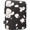 TiMOVO 6-7 Custodia per E-Reader, Compatibile Paperwhite/Colorsoft Signature Edition, Custodia Protettiva Sacchetto per E-Reader/Oasis e Dispositivi Kobo, Nero & Bianco Magnolia