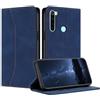 Mo-Beauty Cover Custodia per Xiaomi Redmi Note 8T, Custodia in PU Pelle Portafoglio Antiurto Wallet Libro Flip Case Magnetica Supporto Cover a Libro con Slot per Schede Case (Blu)