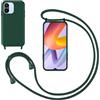 GoodcAcy Cover con Collana per Xiaomi Redmi A1/Redmi A2,Custodia Silicone Liquido con cordini,Custodie con Regolabile Collana Antiurto AntiGraffio Case con Laccio Tracolla per Xiaomi Redmi A1/Redmi A2,Verde