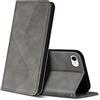 ZONNAVI Cover per iPhone SE 2022 / SE 2020/8 / 7, Flip Custodia Pelle PU con [Slot Cart] [Supporto Stand] [Magnetica], Cover a Libro Portafoglio per iPhone SE 2022 / SE 2020/8 / 7 (Grigio)