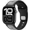 Anlinser Compatibile con Cinturino Apple Watch 42mm 41mm 40mm 38mm, Cinturini in Silicone Sport Loop per iWatch Serie 11 10 9 8 7 6 5 4-1 SE, Verde Chiaro