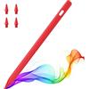 MoKo Penna per iPad (A16) 11a 10a 9a Gen, Penna Stilo per 2018-2026 Apple iPad 11-6, Mini 7-5, Air M3/M2 11/13/5/4/3, Pro M4 13/12.9/11 Sensibilità di inclinazione,Ricarica Rapida USB-C, Rosso