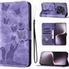 LSPCASA Custodia con Honor Magic 7 lite 5G 6,78 Pollici Premium Pelle PU Flip Protettiva Cover Con Slot Per Schede e Funzione Supporto Custodia Cover Portafoglio con Honor Magic 7 lite-Viola