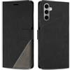 SONWO Cover per Samsung Galaxy S24 Fe, Flip Custodia in PU Pelle, Cover a Libro Portafoglio con Slot per Schede e Supporto Stand per Galaxy S24 Fe, Nero