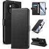 Yunubeyii Cover Libro per Honor Magic 6 Pro - [Blocco RFID] Luxury PU Leather Portafoglio Card Holder Magnetic Phone Custodia con Kickstand, Cover Protettiva Antiurto, Nero