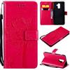 Fatcatparadise Cover per Samsung Galaxy A6 Plus 2018, Custodia Samsung A6 Plus 2018, Custodia Portafoglio a Libro in Pelle Flip Cover e TPU Silicone con Funzione Supporto Chiusura Magnetica (rosé)
