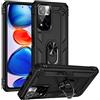 Max Power Digital MPD Cover per Xiaomi Redmi Note 11 Pro con Girevole Anello 360 Gradi Custodia Magnetica Antiurto Rigida Resistente Protettiva Case Bumper Ring (Xiaomi Redmi Note 11 Pro, Nero)