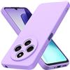 Byvuwiay Cover per Xiaomi Redmi 14C/Xiaomi Poco C75, Morbida Silicone Liquida TPU Protettivo Ultra Slim Custodia Antiurto, Custodia Compatibile con Xiaomi Redmi 14C/Xiaomi Poco C75 - Viola chiaro