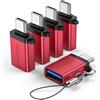 MOGOOD Adattatore USB C Maschio a USB 3.0 Femmina, Adattatore USB a USB C Convertitore OTG Compatibile MacBook Pro, Chromebook, Pixelbook, Microsoft Surface Go, Ss Galaxy S20 S21 S22 Pixel