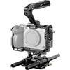 Tilta FX3 FX30 Cage, gabbia completa per fotocamera compatibile con Sony FX3/FX30 Kit di base con morsetto per cavo HDMI, impugnatura superiore NATO e piastra di base LWS da 15 mm - Nero TA-T16-A-B