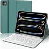 JADEMALL Custodia Tastiera per iPad Pro 11 (M4) 2024, Italiano QWERTY Tastiera Bluetooth Rimovibile Custodia con Supporto Pencil per iPad Pro 11 2024 A2836/ A2837/ A3006, Verde scuro