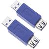 Keple 2 Pezzi Adattatore USB 3.0 Maschio-Femmina Quick Fast 3.0 USB A Maschio a A Femmina Changer Coupler Connettore Converter per Computer, Laptop, Stampanti, Hard Disk (2 Pack)