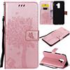 Fatcatparadise Cover per Samsung Galaxy A6 Plus 2018, Custodia Samsung A6 Plus 2018, Custodia Portafoglio a Libro in Pelle Flip Cover e TPU Silicone con Funzione Supporto Chiusura Magnetica (Oro Rosa)
