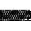 MiNGFi Copritastiera Silicone Francese AZERTY per MacBook Air 13 A2179 (2020), A2337 (M1, 2020-2022) EU/ISO - Nero