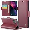 Rerzoiro Cover per iPhone 14 Plus Custodia Portafoglio [Blocco RFID] Premium Pelle PU Wallet Case Flip Libro con Porta Carte Slot Supporto Flip Case per iPhone 14 Plus, Rosso