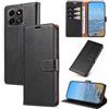 KKEIKO Cover per Honor 200 Smart, Antiurto Custodia in PU Pelle con Blocco RFID, Magnetico Protettiva Cover per Honor 200 Smart, Nero