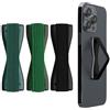 kwmobile Supporto Dita Cellulare - Set 3x Fasce Elastiche Sostegno Antiscivolo Antiurto Telefonino Supporto Universale - Finger Holder Phone petrolio metallizzato/verde scuro/nero
