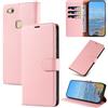 KKEIKO Cover per Huawei P10 Lite, Antiurto Custodia in PU Pelle con Slot per Porta Carte, Magnetico Protettiva Cover per Huawei P10 Lite, Rosa