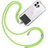 TBOC Cordino Catenella Laccio Strap Porta Cover [Fluoro Verde] Toppa di Fissaggio [Nero] Telefono Cellulare da Collo - Tracolla Catenina Cordini Accessori Telefoni Universale Laccetti