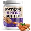 Nutego Burro di Mandorle Cremoso 100% - 1kg Senza Zuccheri - Crema Proteica Spalmabile - Almond Butter Senza Sale, Palmfett e Altri Additivi