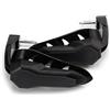 evomosa Paramano per moto, 7/8'' 22mm Protezione manubrio universale antivento con luce a led per moto Cafe Racer Bobber Chopper Scooter Parafango